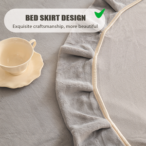 Bộ chăn ga gối đệm cao cấp mùa đông 2025, chất liệu nhung san hô dày dặn, ấm áp, họa tiết bất tận, in phản ứng nhiệt - Product Image 5