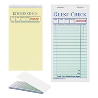 Carnet de reçus pour restaurant 89*172mm, papier autocopiant coloré 1, 2 ou 3 plis, du fabricant Likexin