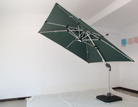 Parasol cantilever Roma de haute qualité au design moderne, 3 m, plus grande taille pour jardin extérieur, parc, hôtel, fonction imperméable