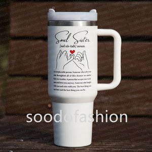 All'ingrosso Custom 40oz doppia parete in acciaio inox Tumbler 'il mio preferito San Valentino mi chiama Mama' Festival maniglia Back School - Product Image 5