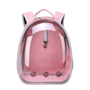 Büyük kapasiteli şeffaf Oxford malzeme katlanabilir seyahat taşıyıcısı taşınabilir köpek Tote sırt çantası fermuar moda Modern klasik - Product Image 6