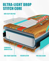Planche de Stand Up Paddle gonflable personnalisée 11'*33"*6" avec matériau Drop Stitch pour le surf et les activités aquatiques – Entrepôt UE