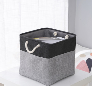 Bingfeng Splicing cesto della biancheria per asciugatrice pieghevole cesto <span class=keywords><strong>di</strong></span> stoccaggio per animali domestici con corda <span class=keywords><strong>di</strong></span> cotone biancheria per bambini cesto - Product Image 3