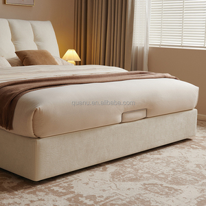 Cama King Size de Tela Suave de Buena Calidad Quanu 115093, Cama Plegable, Camas Queen Modernas, Cama Casal, Precio al por Mayor - Product Image 4