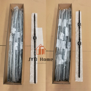 JYD Accueil Vente <span class=keywords><strong>en</strong></span> gros bon marché Balustres d'<span class=keywords><strong>escalier</strong></span> ovales personnalisés <span class=keywords><strong>en</strong></span> fer forgé noir Broches de garde-corps <span class=keywords><strong>Kit</strong></span> de main courante <span class=keywords><strong>en</strong></span> métal doré Escaliers - Product Image 6