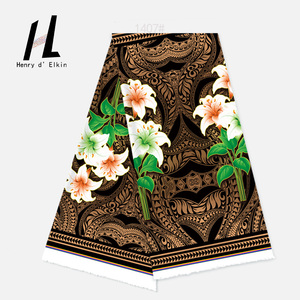 ผ้าโพลีเอสเตอร์พิมพ์ลายชนเผ่าลิลลี่สำหรับผู้หญิงชุดรีสอร์ทเสื้อผ้าชาติพันธุ์ชายหาดแฟชั่น - Product Image 4