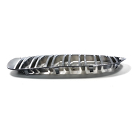 Grille de face avant de voiture ABS à double lamelle Chrome Seliver pour BMW série 6 E63