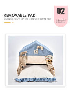 Fábrica al por mayor precio barato productos modernos para mascotas accesorios para gatos cama para dormir cueva mascota interior lindo gato tienda casa - Product Image 3