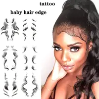 Hair Edge Tattoo Stickers Hairline Tattoo Sticker Template Fake