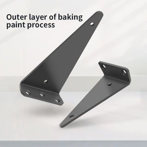 Support de panneau en acier triangulaire KAERBAIDE, support <span class=keywords><strong>invisible</strong></span> à charge lourde, cadre de support, étagère de séparation, suspension fixe - Product Image 2