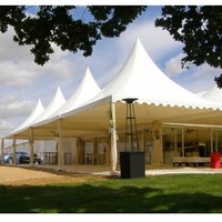 Carpa Pagoda 3x3 4x4 5x5 6x6 8x8 10x10, Carpa Pagoda con Toldo de PVC Blanco, Gazebo para Bodas al Aire Libre, Carpas Pagoda de Techo Alto para Eventos