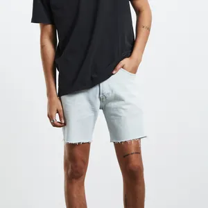 OEM Stretch Fabric Light Destroy Jeans shorts mit Taschen shorts Weiche, atmungsaktive Baumwoll shorts