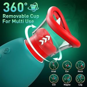 Neu eingetroffen: Medizinisch wissenschaftliches kleines Sexspielzeug für Frauen – Vibrator mit Zungenlecken und Saugnapf, Brustmassagegerät - Product Image 2