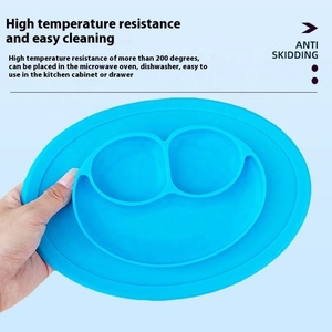 จานซิลิโคนลายการ์ตูนสำหรับ<span class=keywords><strong>เด็ก</strong></span> พร้อมจุกดูด ป้องกันการตก สำหรับฝึกทาน<span class=keywords><strong>ข้าว</strong></span> ชามข้าวเด็ก จานอาหารเสริมสำหรับเด็ก - Product Image 4