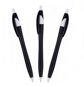 Black Hotel <b>Retractable</b> Ballpoint Custom Writing Gift Promotional Advertising Plastic <b>Pen</b> - Product Image 2