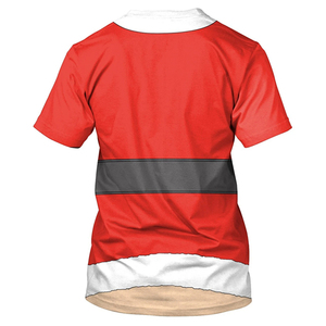 Fitspi Christmas Men <strong>T</strong> <strong>Shirt</strong> 3D Print Funny Santa Claus Cosplay Fashion Tshirt <strong>Xmas</strong> Holiday New Year Party Clothes - Product Image 3