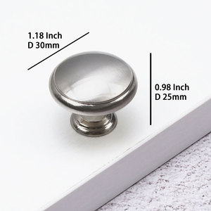 Furniture Handles Zinc Alloy Brushed Satin Nickel Cabinet Handles Drawer <strong>Knobs</strong> Kitchen Cupboard <strong>Door</strong> Metal Pulls Furniture Pull - Product Image 3