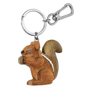 Portachiavi in Legno a Forma di Scoiattolo, Design Compatto con Fascino Unico, Scatola Non Inclusa - Product Image 1