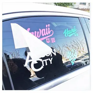 Stiker kaca pelindung UV Logo potongan kustom stiker kaca toko tahan air stiker vinil pembungkus mobil stiker jendela