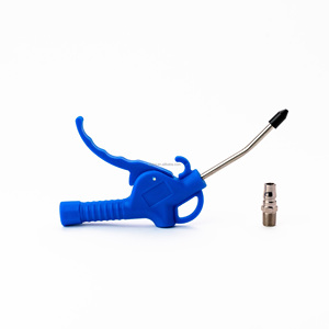 Nouvelle pistolet souffleur à air chaud en plastique rouge avec embout en caoutchouc, option économique avec personnalisation OEM - Product Image 1
