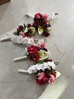 H497 Bourgogne Vente en gros Personnalisable Arrangements floraux au sol en fleurs de soie Centres de table Mariage vintage automne tons foncés