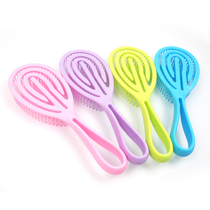 Cepillo de peluquería flexible al por mayor, cepillo tipo paleta <span class=keywords><strong>Denman</strong></span> con logotipo personalizado, cerdas de nailon antiestáticas, cepillo desenredante - Product Image 6