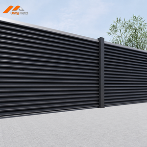 Panneaux de clôture modulaires en aluminium coupe-vent avec portails d'accès pour équipements commerciaux de jardin - Product Image 4