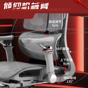 Ergonomic Office Chair Mesh Backrest Swivel Tilting Chair For Home Office Use - Product Image 2