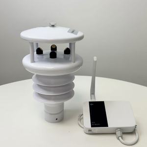 مستشعر درجة الحرارة والرطوبة بتقنية LoRaWAN، محطة طقس ذكية لاسلكية مدمجة تعمل بالذكاء الاصطناعي مع قياس سرعة واتجاه الرياح - Product Image 1