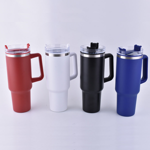 Mug de voyage isotherme en acier inoxydable de 40 oz <span class=keywords><strong>avec</strong></span> poignée et doublure en plastique, <span class=keywords><strong>bouteille</strong></span> d'eau - Product Image 1