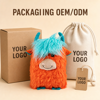 Jouet en peluche pour animaux de compagnie en coton, motif bouc mignon, fourni directement par l'usine, fabricant OEM ODM, jouet pour chien et chat, marque privée, emballage personnalisé avec logo