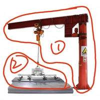 Nouvelle grue électrique portable de 1 tonne, bras robotisé automatisé, élévateur de tôles, force d'aspiration de 3000 N, hauteur de levage de 1000 mm, 1 an