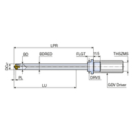 Taegutec DRILL-RUSH Porte-forets modulaires et à tête interchangeable, têtes de perçage en carbure, outils de perçage pour trous profonds
