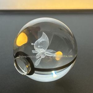 Nouvelle figurine Poké Ball lumineuse style étranger, boule de cristal Pokémon, veilleuse créative tendance, ornement lune Eevee automatique - Product Image 4