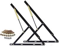 Kit de vérins à gaz pour mécanisme de levage de lit, robuste, en acier, pour usage automobile, blanc, gain de place pour le rangement, projet DIY, charge de 40 lb
