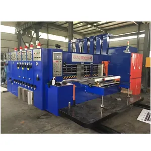 Factory price automatic 4 color printer slotter and die cutter machine with good quality/ corrugated carton box making machine