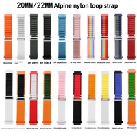 Compatible avec les bracelets de montre GT 6/5/4 pour Watch 4/5/6/7, bracelets de montre en nylon de 18/20/22 mm avec boucle Alpine Loop.