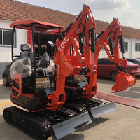 Livraison Gratuite Mini-Pelle 1,5 Tonne Agricole Nouvelle Pelleteuse sur Chenilles Moteur EPA Chinois 1,8 Tonne 2 Tonnes Petite Machine Excavatrice