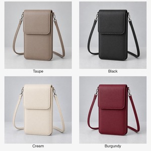 Phone Crossbody <b>Wallet</b> PU Leather Mobile Phone Bag with 4 Card Slots Magnetic Flap Women Custom Logo - Product Image 5