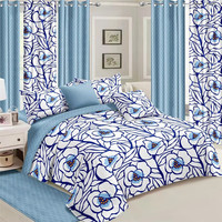 Collection de literie de luxe en gros, design 6 pièces, ensemble de draps, housse de couette et rideaux assortis