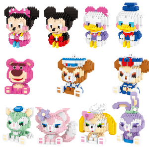 Nano ladrillos Hello Favors Kitty Kuromi Mini dibujos animados Juegos de bloques de construcción Juegos de juguetes para premios Regalos de cumpleaños bloque Kits de ladrillos - Product Image 2