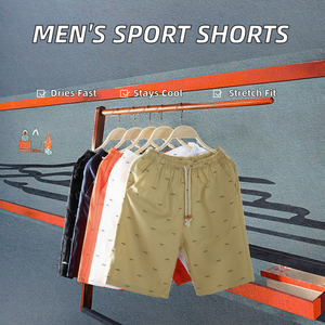 Men's Summer Casual Sport Shorts Eco-Friendly Anti-Wrinkle Printed Worsted Loose Breathable Five-Inch Mid-<b>Thigh</b> Beach Pants - Product Image 2