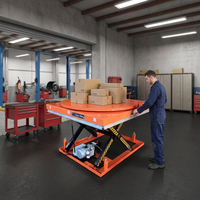 Table élévatrice à ciseaux rotative à 360 degrés, manuelle ou électrique, 1m 2m, 1000KG 2000KG, avec dimensions personnalisables