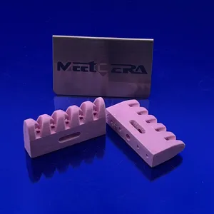 Pink Custom Insulating Abrasion Resistant 99% Alumina Ceramic Block