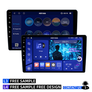 Autoradio Android 15 avec DSP intégré, GPS, USB, WiFi intégré, radio FM, Android Auto, écran tactile IPS, ajustement universel - Product Image 1