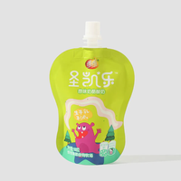 Pochette stérile aseptique en PET avec bec verseur, thermoscellée et imprimée en gravure, pour le stockage alimentaire de jus de fruits et de gelée