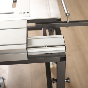 Scie à panneaux horizontale durable WJ600 avec moteur 220 V, scie à onglet coulissante, scie de table pour le travail du bois - Product Image 5