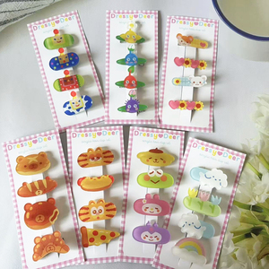 Pinzas de Pelo Acrílicas Personalizadas para Niñas, Lindas y Sencillas, Exquisitas, de Plástico Rosa Dulce, con Dijes para Flequillo, Accesorios para el Cabello, Llavero - Product Image 1