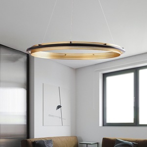 Postmodern Minimalist LED Aluminum Mesh Chandelier Grand Artistic Circle Pendant <b>Light</b> for Living Room <b>Dining</b> Room Bedroom - Product Image 4