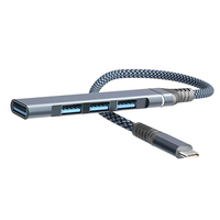 Hub USB 3.0, Hub USB 4 ports, Répartiteur USB, Extenseur USB pour ordinateur portable